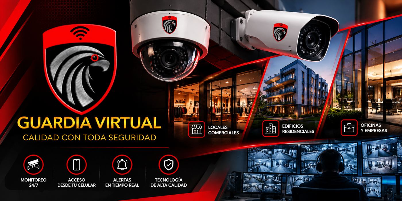 Cámaras de seguridad Guardia Virtual en locales, edificios y oficinas