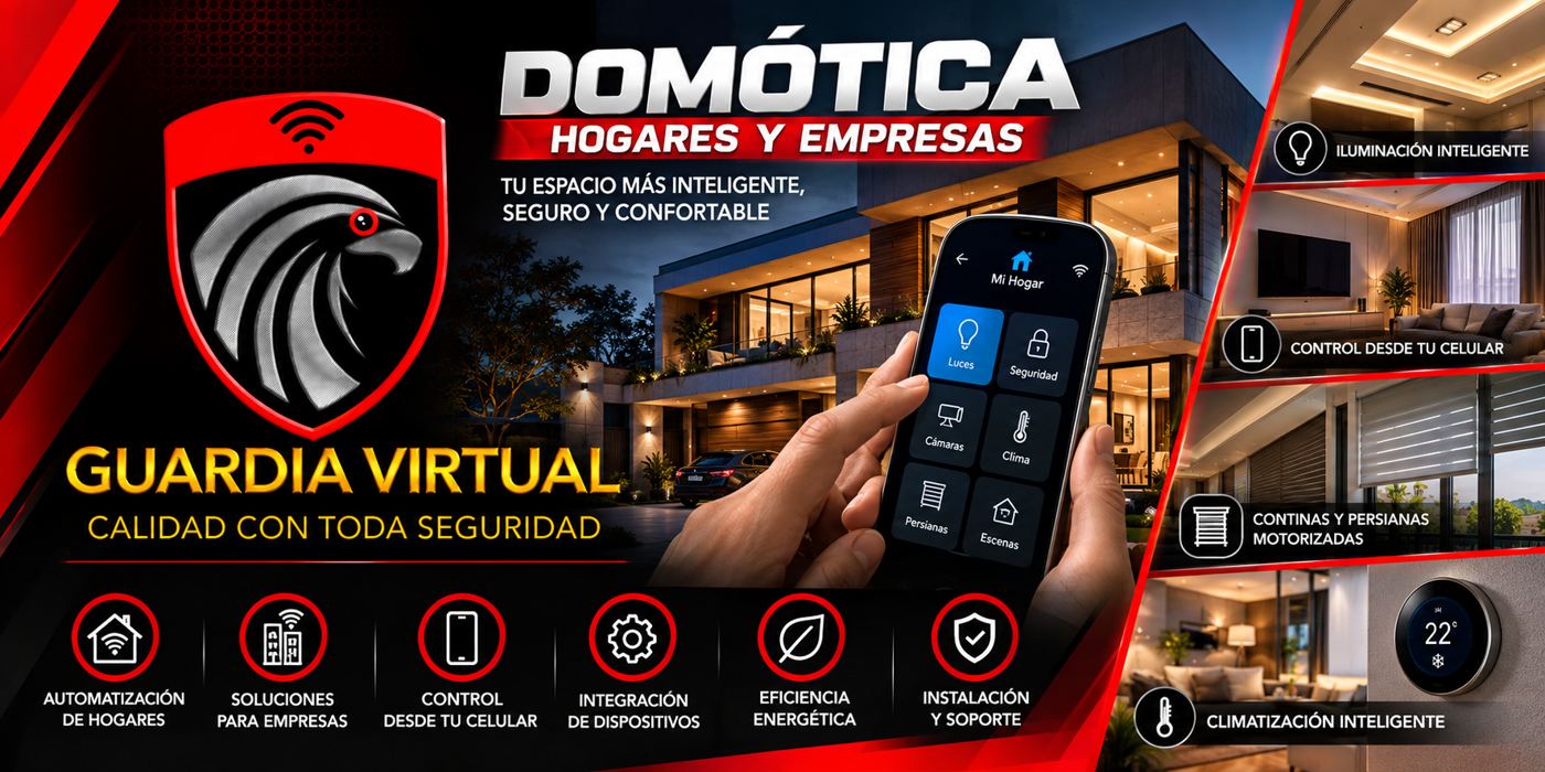 Casa inteligente controlada desde una app en el celular